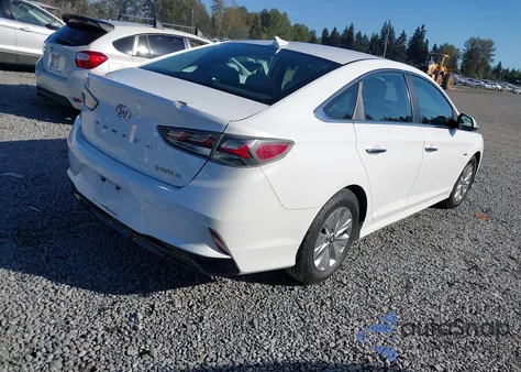 2019 Hyundai Sonata Hybrid Se z USA, uszkodzony, nr VIN KMHE24L30KA091826